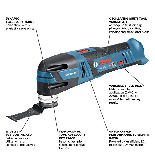 Bosch GOP12V-28N 12V Max Brushless Oscillating Tool - Image 4