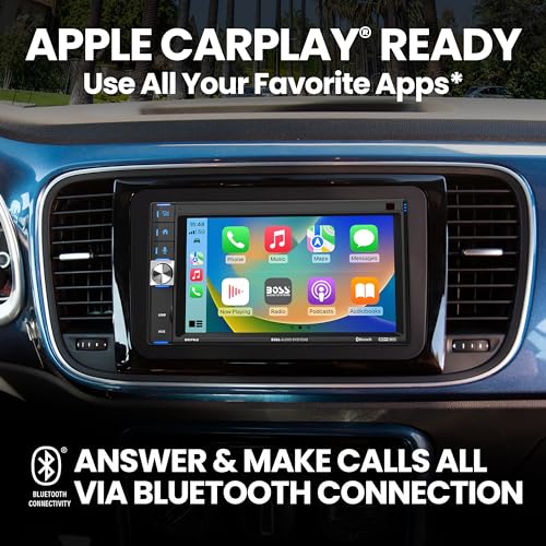 BOSS Audio Systems BCP62-RC Car Stereo - Apple CarPlay, Touchscreen, Bluetooth - Image 2