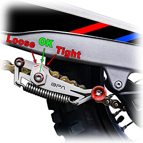 BPA-RACING Motorcycle Chain Slack Adjuster Tool (Red) - Image 3