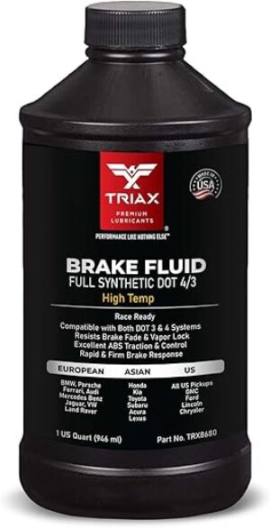 Triax Brake Fluid DOT 3&4 - Full Synthetic