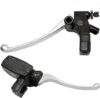 JAVIK Brake Master Cylinder Clutch Lever (Black+Chrome)