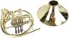 VBDEFRT Brass B Flat Three-Key French Horn