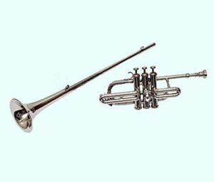 SM’SAI MUSICALS Brass Flag Trumpet Bb Pitch Shry016