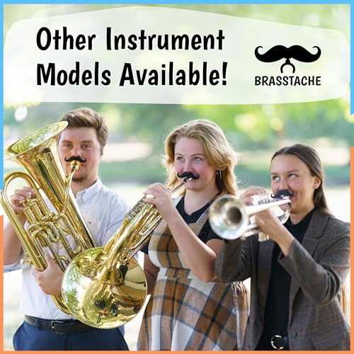 Brasstache Clip-on Mustache For Tenor/Bari Saxophone - Image 5