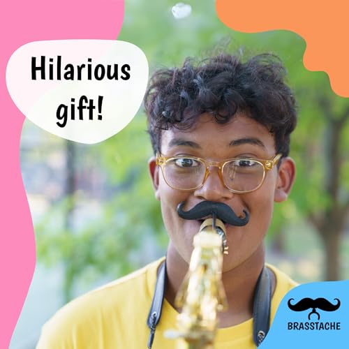 Brasstache Clip-on Mustache For Tenor/Bari Saxophone - Image 2