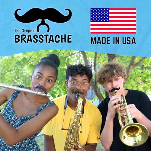 Brasstache Clip-On XL Mustache for Brass Mouthpiece - Image 4