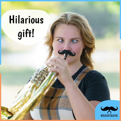 Brasstache Clip-On XL Mustache for Brass Mouthpiece - Image 2