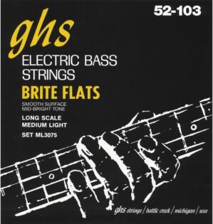 GHS Strings Brite Flats Bass Guitar Strings ML3075