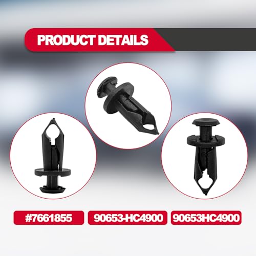 BSAMZO Nylon Fender Fastener Rivet Clips 7661855 - Image 4