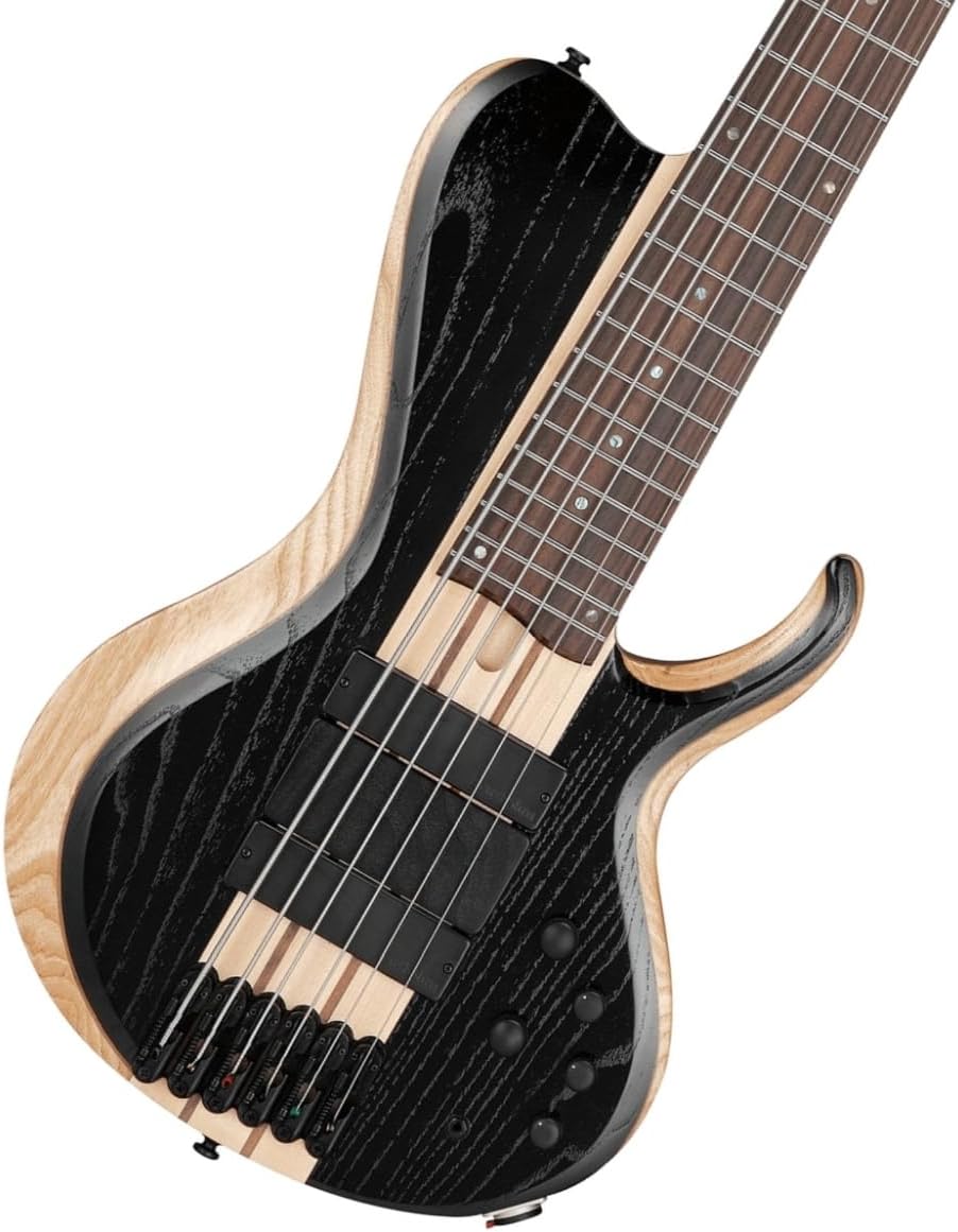 Ibanez BTB866SC 6-string Bass Guitar - Weathered Black