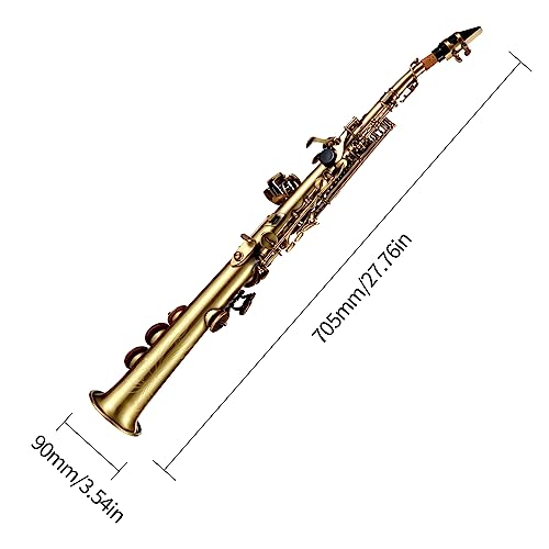 Btuty Straight Bb Soprano Saxophone Nickel Plated - Image 3