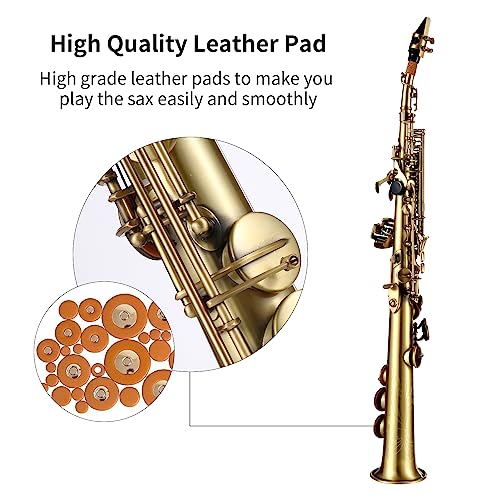 Btuty Straight Bb Soprano Saxophone Nickel Plated - Image 4