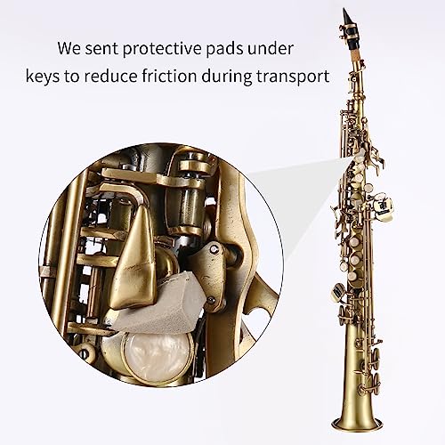 Btuty Straight Bb Soprano Saxophone Nickel Plated - Image 5
