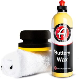 Adam’s Polishes Buttery Car Wax Kit – Pure Carnauba Wax