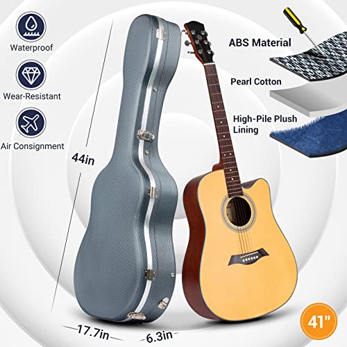 CAHAYA Acoustic Guitar Hard Case 41 Inch Navy CY0247 - Image 2