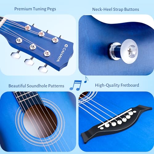 CAHAYA Acoustic Guitar Starter Kit, 38 Inch - Image 3