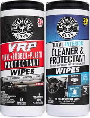 Chemical Guys Canister Wipes – VRP & Total Cleaner (60 Ct)