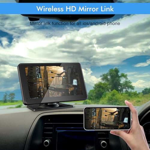 Capapro 7" HD Wireless Carplay Touch Screen Stereo - Image 5