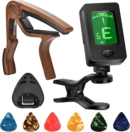 DOMMI Capo, Picks, Accessories With Tuner