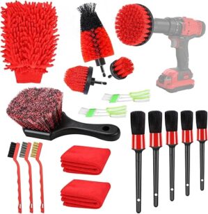 KOFANI Car Detailing Kit, 18Pcs Cleaning Brushes
