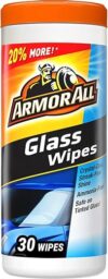 Armor All Car Glass Wipes, Auto Glass Cleaner, 30 Count