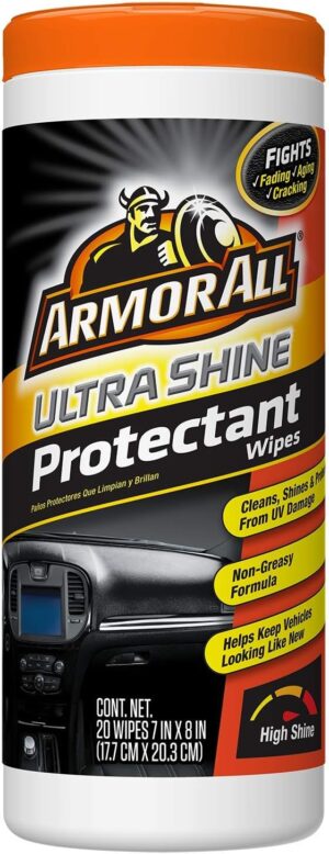 Armor All Car Interior Cleaner Protectant Wipes, 9766-6PK