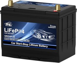 TPE Car Start-Stop Lithium Battery 12V 60AH