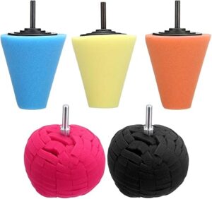 DeepCrush Car Wheel Hub Buffing Sponge Kit