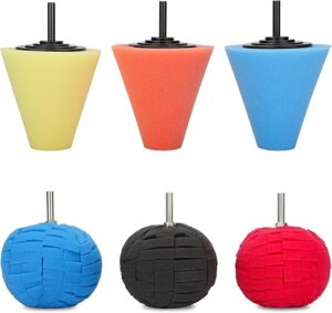 Linkstyle Car Wheel Hub Buffing Sponge Kit