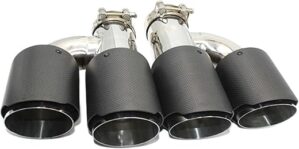 VEDHDSLF Carbon Fiber Double Outlet Exhaust Tips