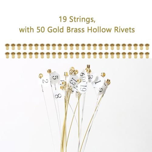 CashBeat Lyre Harp Strings Replacement Kit, 19 Strings - Image 2