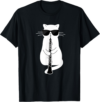 Cat Playing Oboe Cat With Sunglasses Oboe T-Shirt
