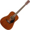 Fender CD-60S Dreadnought Acoustic Guitar, All-Mahogany