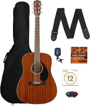 Fender CD-60S Dreadnought Acoustic Guitar Bundle