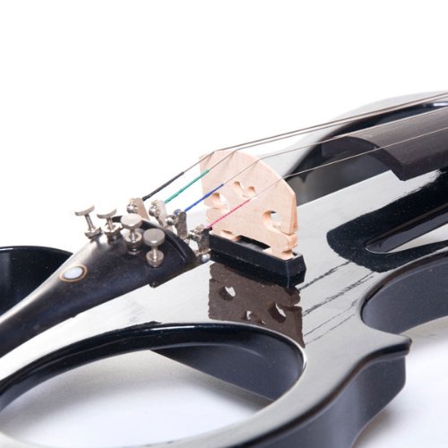 Cecilio CEVN-1BK Solid Wood Electric Violin - Image 2
