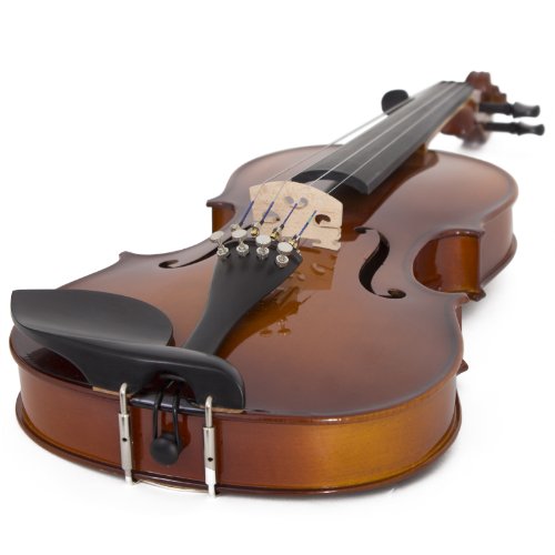 Cecilio CVN-300 Solidwood Ebony Violin, Size 1/4 - Image 4