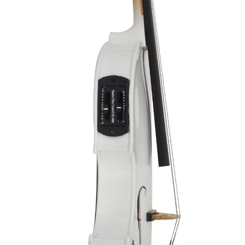 Cecilio CVNAE-White Ebony Acoustic/Electric Violin - Image 5