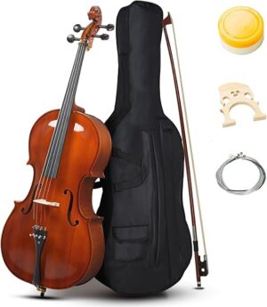 Vasitelan Cello 4/4 Acoustic Full Size With Case