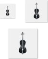 CutlineCrafts Cello Musician Mylar Stencil Pack CCSTE-19633
