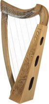 Design Toscano Celtic Knot Walnut Heather Harp, 35 Inch
