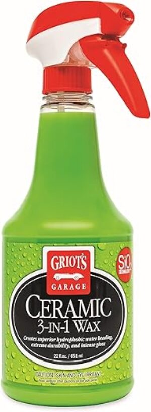 Griot’s Garage Ceramic 3-in-1 Wax 10978, Durable Protection