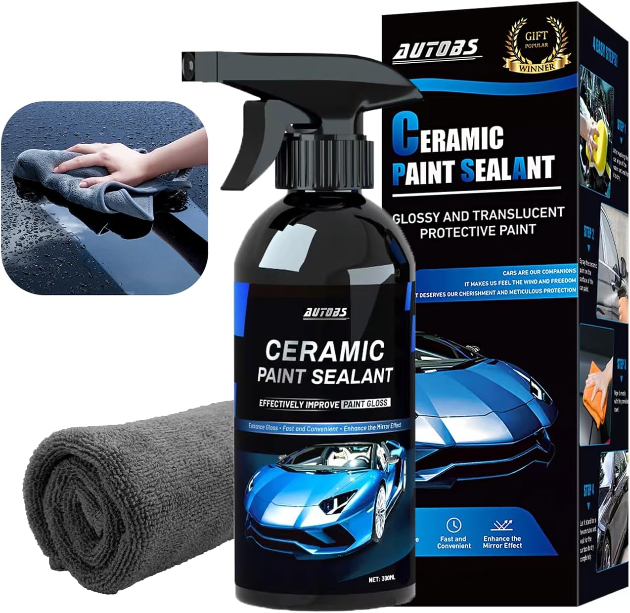 AUTOBS Ceramic Coating 10 Oz Rapid Spray Wax
