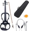 Cecilio CEVN-1BK Solid Wood Electric Violin