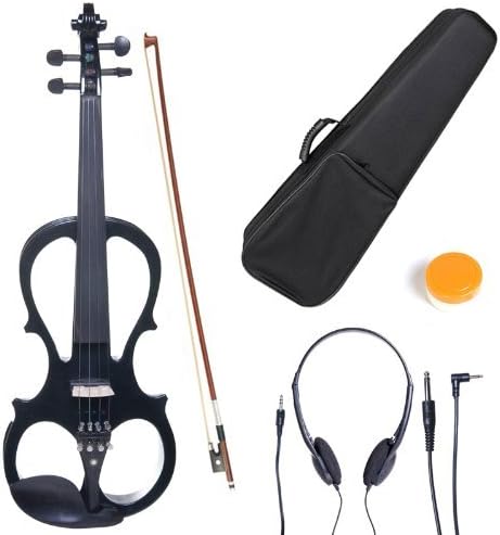 Cecilio CEVN-1BK Solid Wood Electric Violin