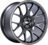 BBS CH-R Titanium Wheel With Polished Rim (19×8.5″/5x130mm, +51mm Offset)