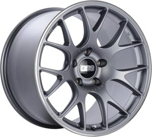 BBS CH-R Titanium Wheel with Polished Rim