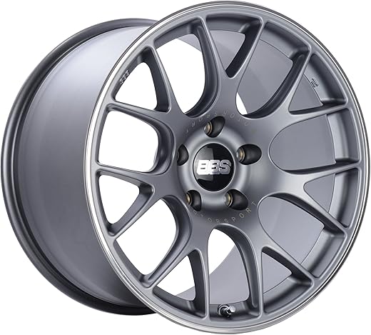 BBS CH-R Titanium Wheel with Polished Rim