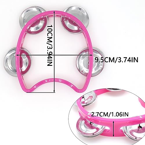 Cheerock Plastic Handheld Tambourines with Bells - Image 3