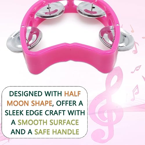 Cheerock Plastic Handheld Tambourines with Bells - Image 5