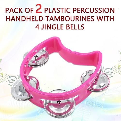 Cheerock Plastic Handheld Tambourines with Bells - Image 2